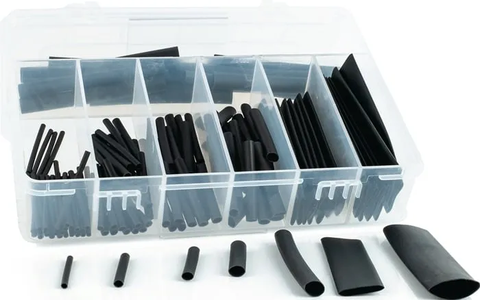 Schrumpfschlauchsortiment H-2(Z) Schrumpfrate 2:1 127-tlg.schwarz HONGSHANG