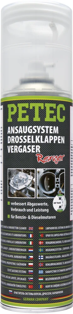 PETEC Ansaugsystem- & Drosselklappenreiniger Spray 500ml - 72450
