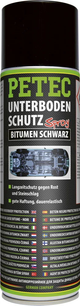 PETEC Unterbodenschutz Bitumen Spray schwarz 500ml - 73150