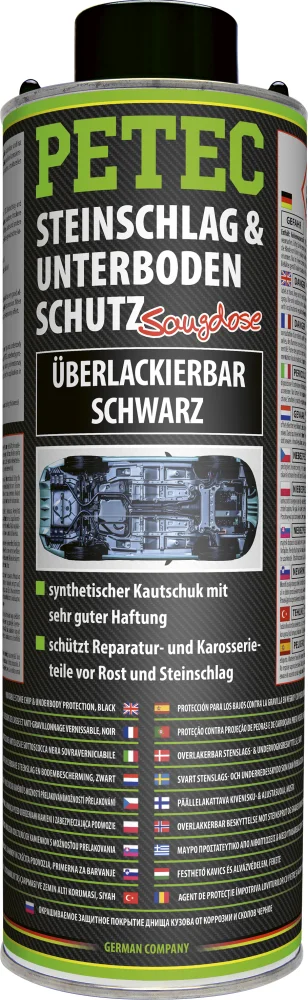 PETEC Steinschlag- & Unterbodenschutz überlackierbar schwarz 1.000ml - 73210