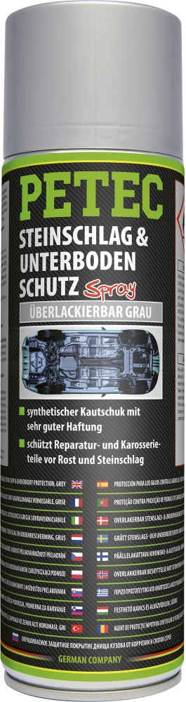 PETEC Steinschlag- & Unterbodenschutz überlackierbar grau 500ml - 73350