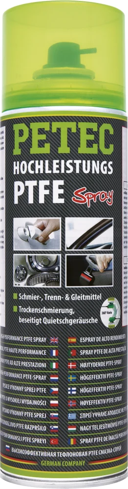 PETEC Hochleistungs PTFE-Spray transparent 500ml - 74050