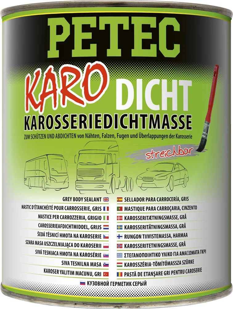 PETEC Karo-Dicht Karosseriedichtmasse Pinseldose 1.000ml - 94130