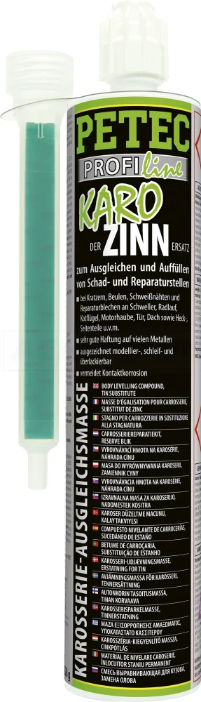 PETEC Karo-Zinn Karosserieausgleichsmasse Coaxialkartusche 265ml - 96175