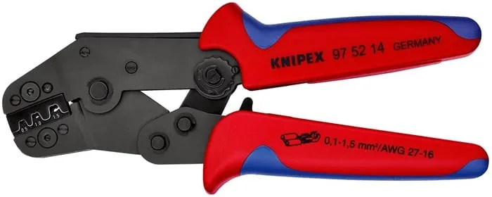 Crimpzange kurze Bauform L.195mm 0,1-1,5 (AWG 27-16) mm² KNIPEX
