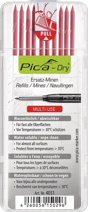 Minenset Pica-Dry 10x rot feucht abwischbar 10 Minen/Set