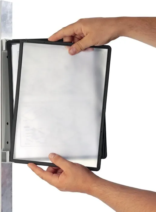 Wandhalter 5 Sichttafeln blau m.Profilrahmenf.DURABLE