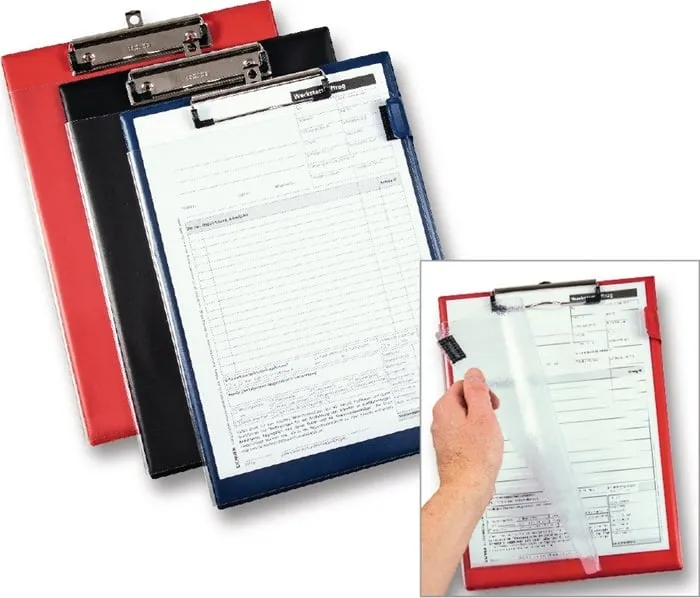 Auftragstasche m.Klettverschluss DIN A4 blau VE 10 St. VE: 10St.