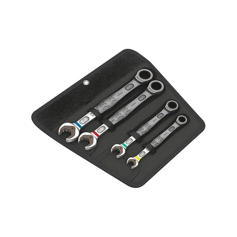 Ratschenschlüssel-Satz Joker gerade 8-19mm 4-teilig in Falttasche