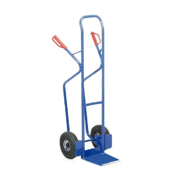 Rotauro Stahlrohr Stapelkarre bis 350 kg Stahlfelgen Höhe 1370 mm