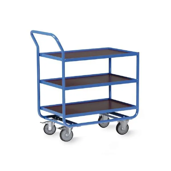 Rotauro Stahlrohr Tischwagen mit 3 Ladeflächen 500 x 961 x 1000 mm