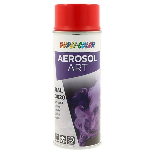 Buntlackspray AEROSOL Art verkehrsrot glänzend RAL 3020 400ml Spraydose VE: 6St.