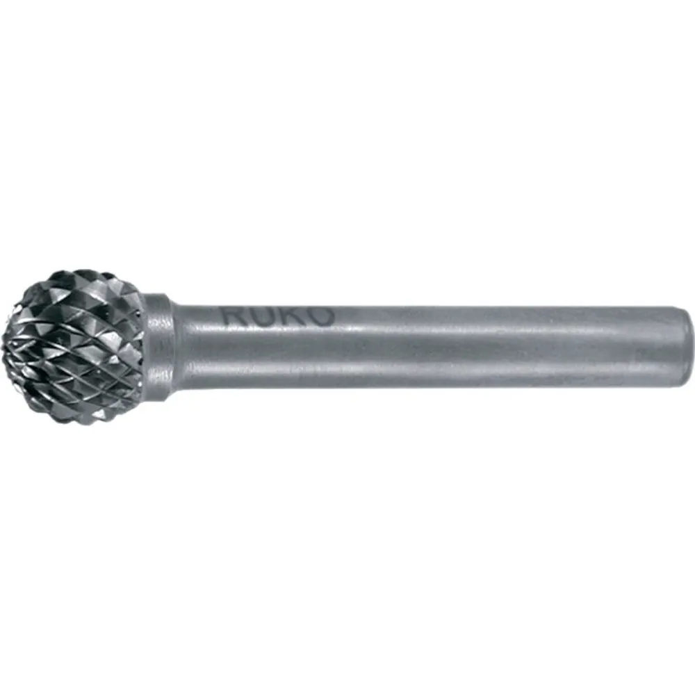 RUKO Frässtift KUD, Hartmetall Blank, Ø 3 mm Kopflänge 2,7 mm Schaft-Ø 3 mm, Verzahnung KVZ 4