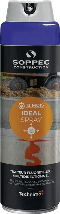 Markierungsspray IDEAL neonblau 500ml Spraydose SOPPEC VE: 12St.