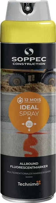Markierungsspray IDEAL neongelb 500ml Spraydose SOPPEC VE: 12St.