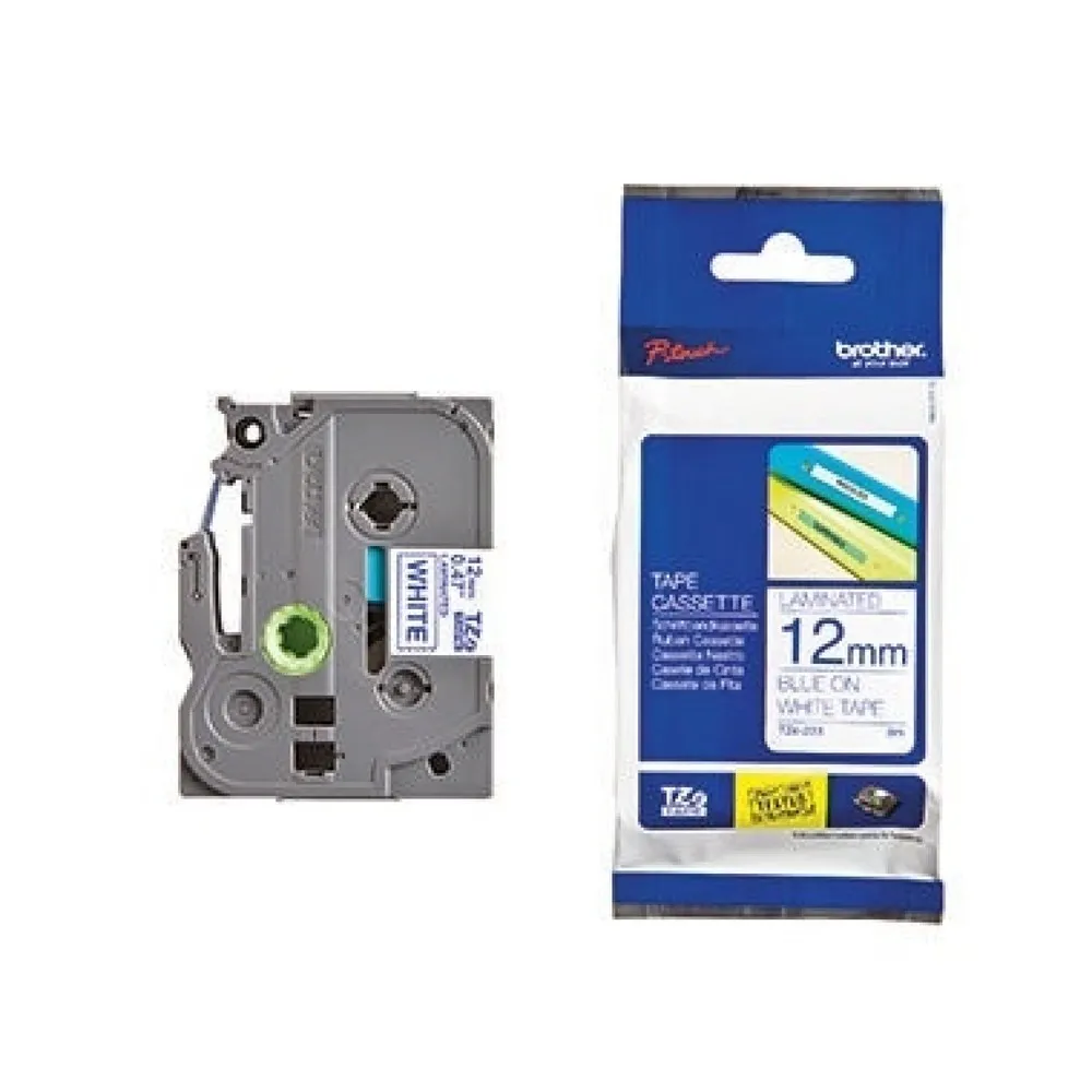 P-touch Schriftbandkassette TZE233 12mmx8m laminiert bl auf ws