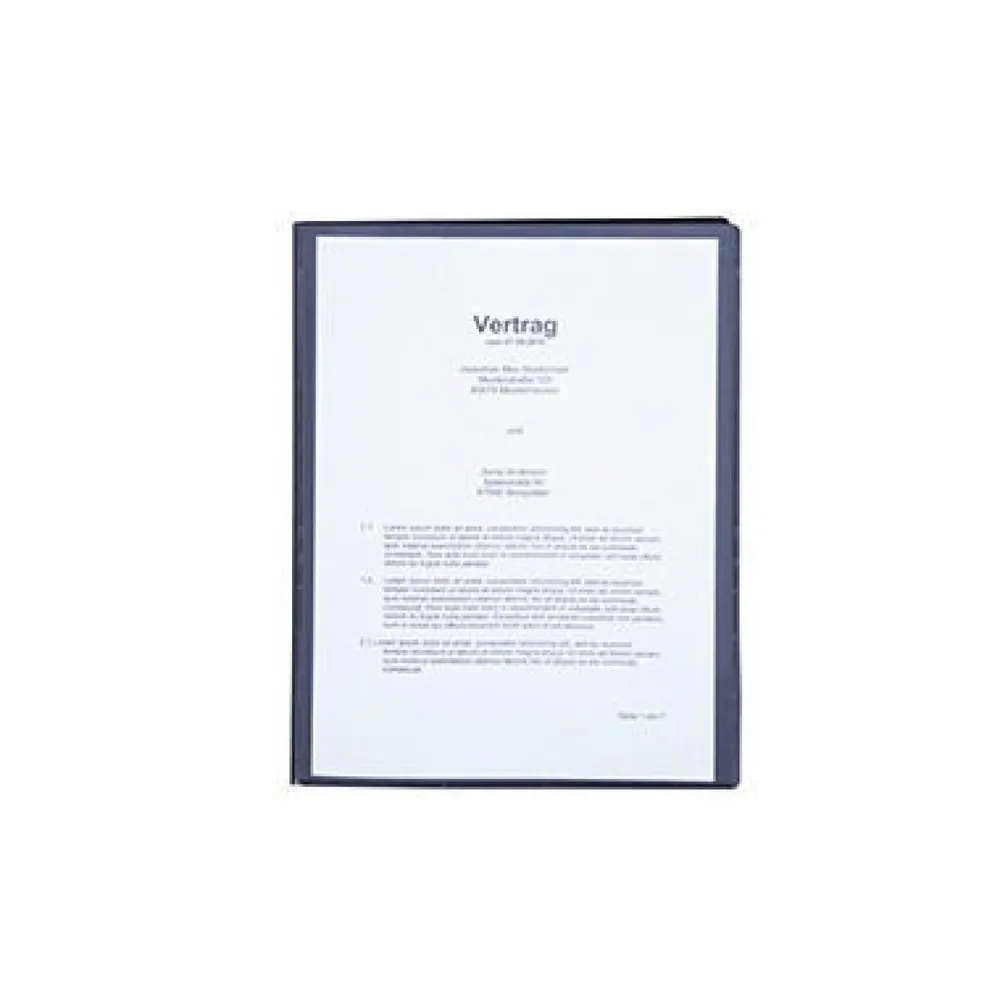 Sichtbuch DIN A4 20 Hüllen Polypropylen schwarz