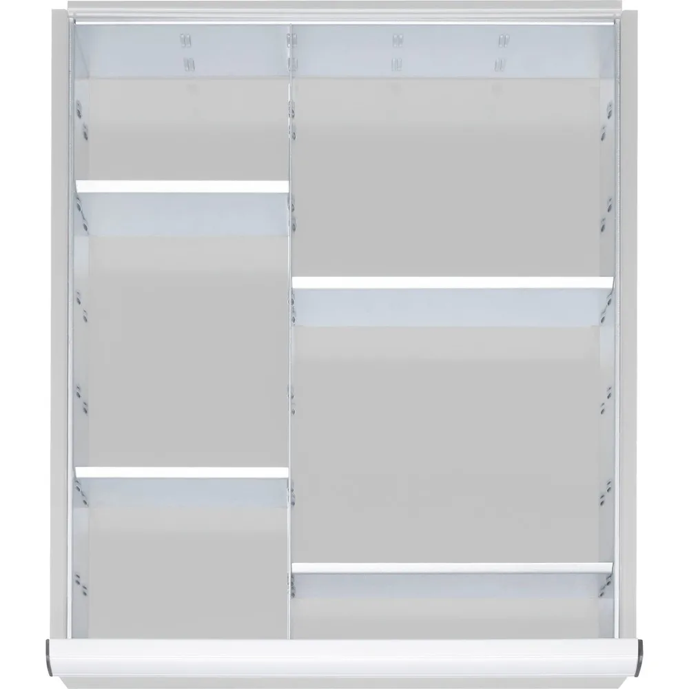Steinbock® Schubladeneinteilungs-Set, für Schubladenmaße BxT 490 x 560 mm mit Blendenhöhe 60-90 mm, 1x 4 Trennwände