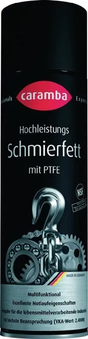 Hochl.Schmierfett m.PTFE hellbraun NSF H2 500 ml Spraydose CARAMBA VE: 6St.