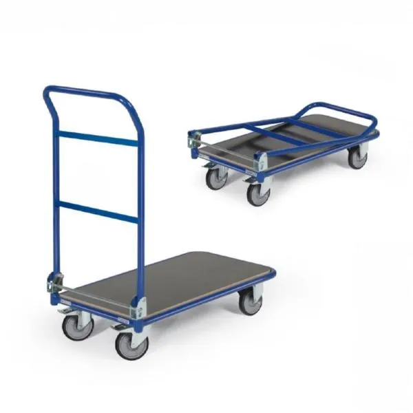 Tauroflex Magazinwagen F3 mit klappbarem Schiebebügel 500 x 965 x 1015 mm