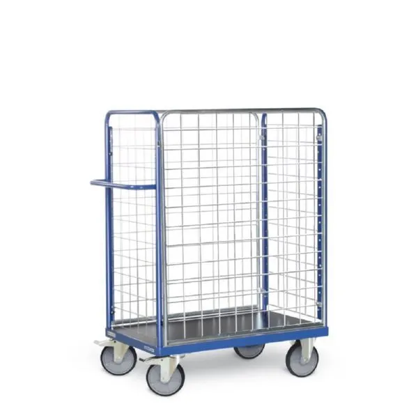 Tauroflex Paketwagen F6 Baukastensystem mit Gitter 500 x 1040 x 1460 mm