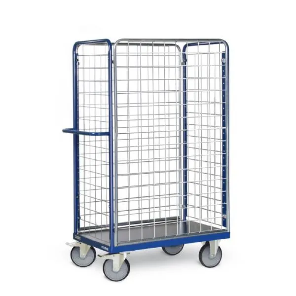 Tauroflex Paketwagen F6 Baukastensystem mit Gitter 700 x 1190 x 1800 mm