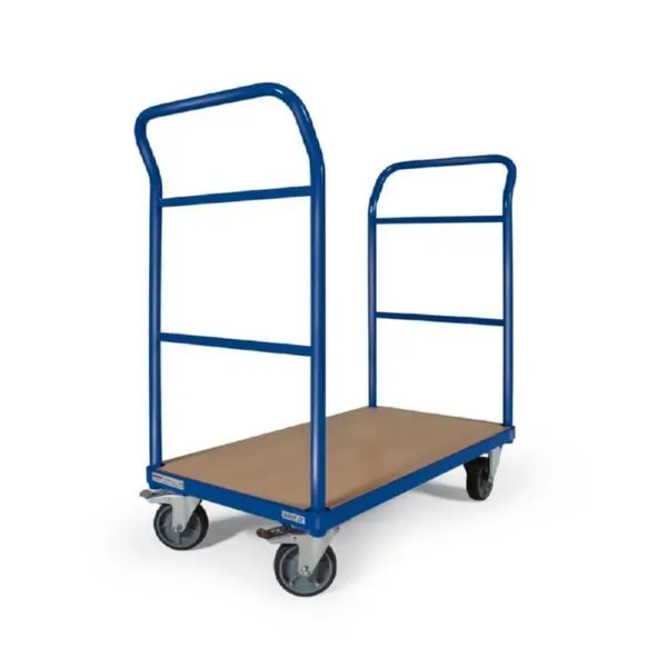 Tauroflex Plattformwagen 2 robuste Schiebebügel 250 kg Last 500 x 1115 x 1015 mm