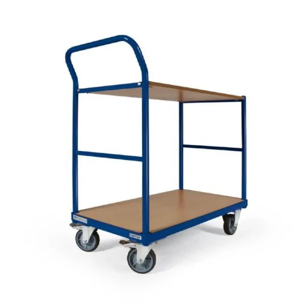 Tauroflex Tischwagen basic Serie F 250 Ladeflächen aus MDF Platten 500 x 1025 x 1015 mm