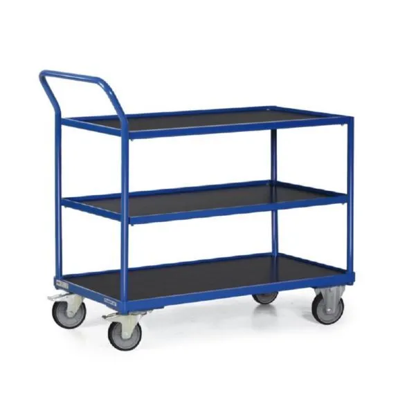 Tauroflex Tischwagen F3 3 Ladeflächen mit Schiebegriff 600 x 1175 x 835 mm