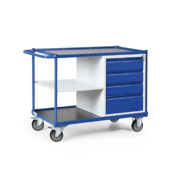 Tauroflex Werkstattwagen F3 Schrank mit 4 Schubladen und Ablage 600 x 1150 x 840 mm
