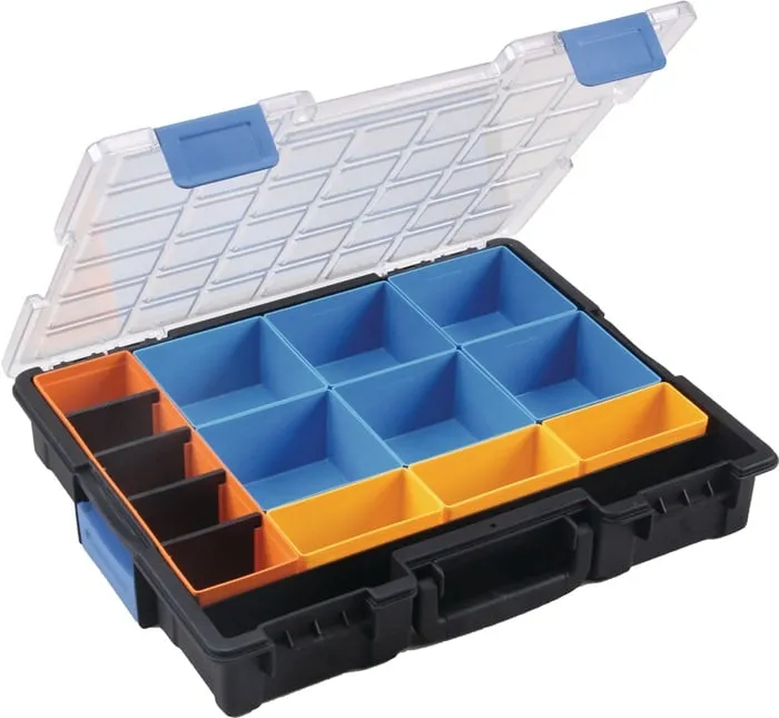 Sortimentskasten Euro Plus Pro B440xT355xH76mm 15 Fächer 4 Trennstege