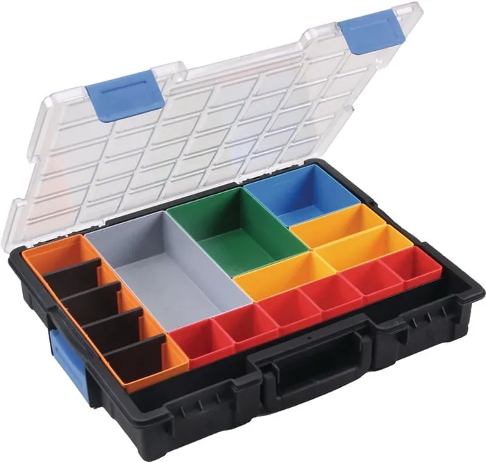 Sortimentskasten Euro Plus Pro B440xT355xH76mm 18 Fächer 4 Trennstege