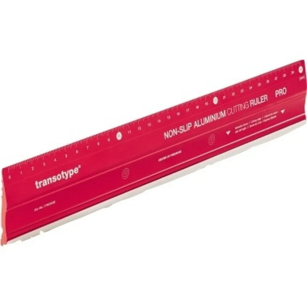 transotype Schneidelineal PRO 17803006 30x5cm Aluminium rot