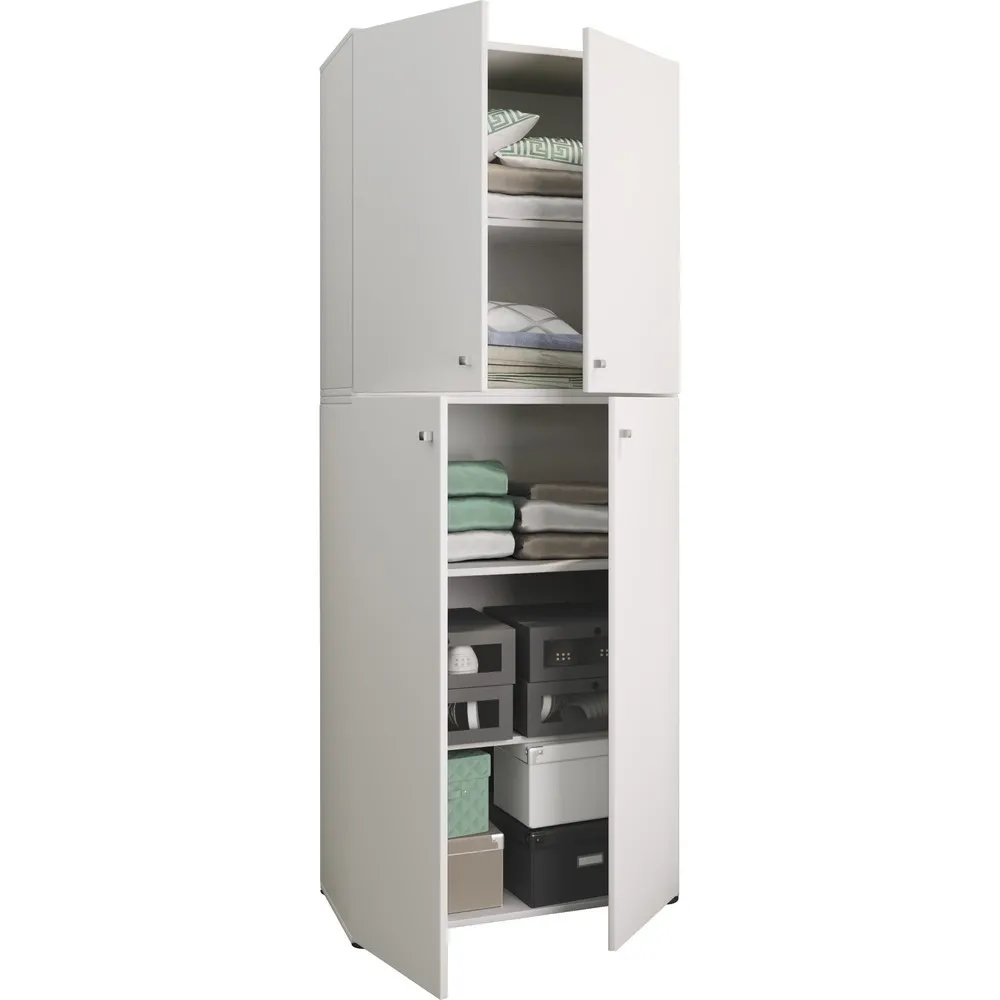 VCM Kleiderschrank Lona XXL Drehtüren, weiß