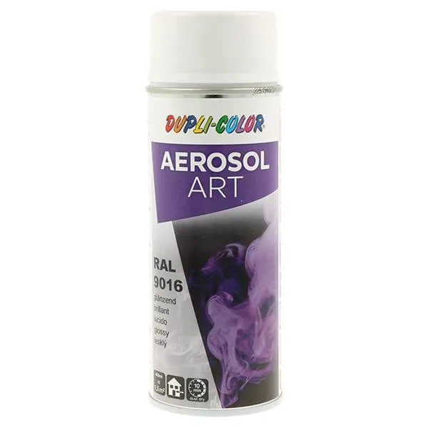 Buntlackspray AEROSOL Art verkehrsweiß glänzend RAL 9016 400ml Spraydose VE: 6St.
