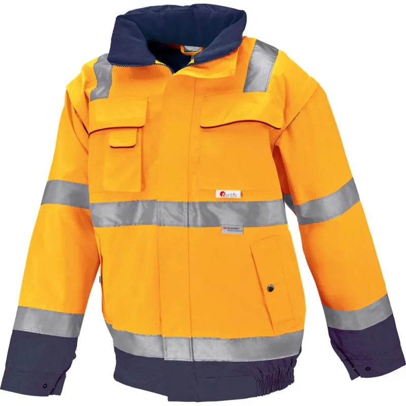 Warnjacke "ARTUR" orange-marine L