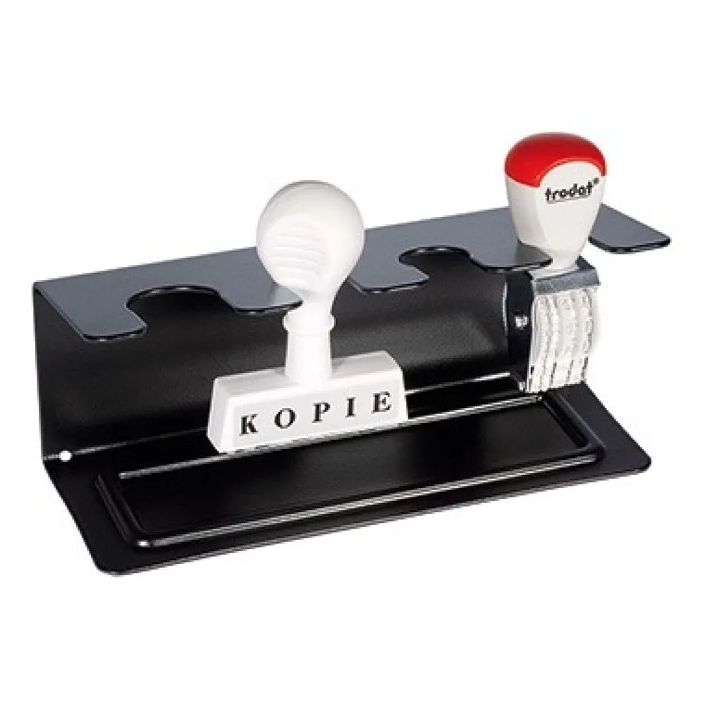 WEDO® Stempelträger 640401 4fach gerade Metall schwarz