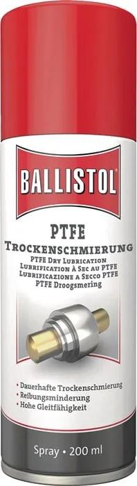 PTFE Trockenschmierung farblos/weißlich n.dem Trocknen 200ml Spraydose BALLISTOL VE: 6St.