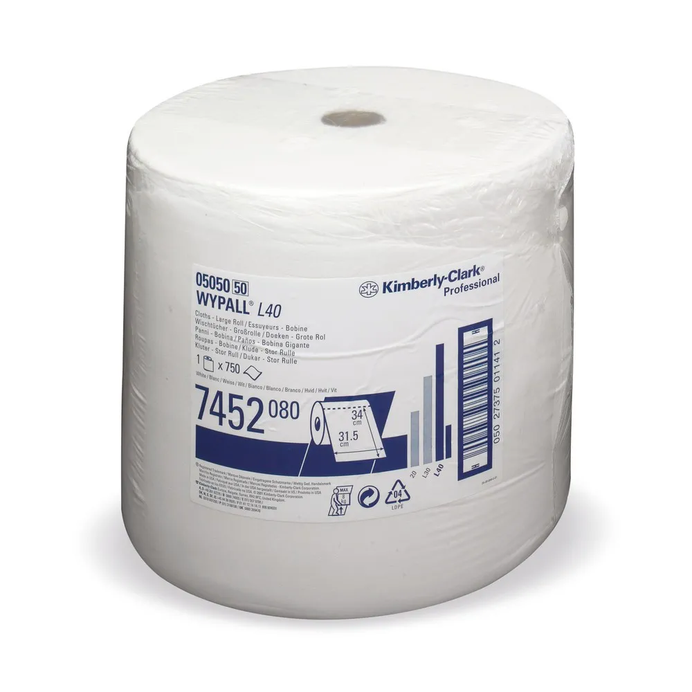 WypAll® Wischtücher L30 Ultra+, Zellstoff/Latex-Gemisch, HxB 340 x 310 mm, 750 Tücher