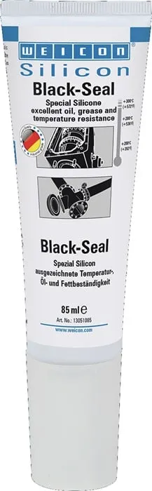Spezialsilikon Black-Seal schwarz 85 ml Tube WEICON VE: 12St.