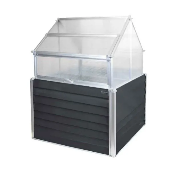 Zipper Balkon Gewächshaus mit 2 Pflanzenschalen je 120 Liter