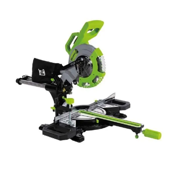 Zipper Kappsäge elektrisch mit Laser und 2 Sägeblätter 210 mm