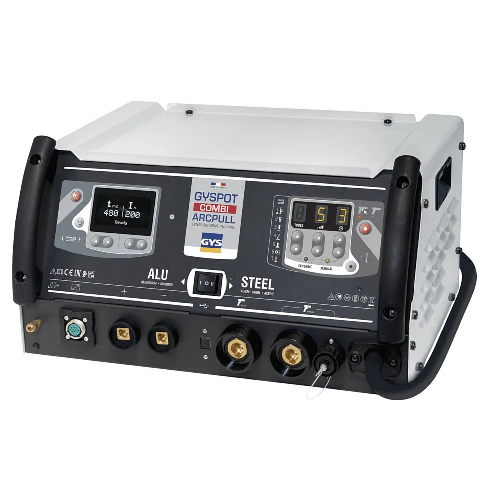 GYS GYSPOT COMBI ARCPULL Alu/Stahl Spotter 2x Pistole Stahl + 1x Alu 069824 + Zub.