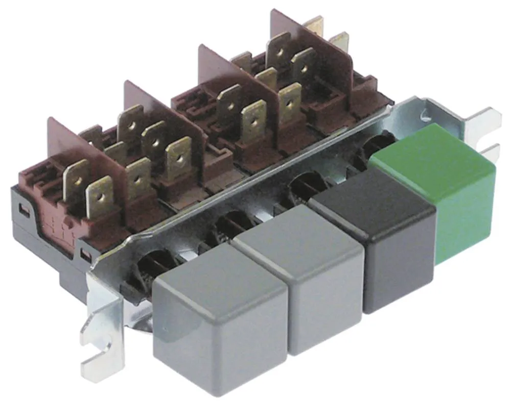 Adler Schalterkombination für DS600DP, DS600-DVGW 2x grau/schwarz/grün