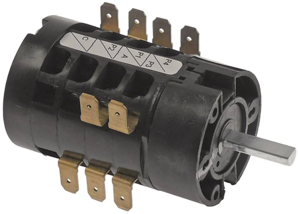 TECNOMATIC HD12X167R000 Drehschalter für Inoxtrend 21mm 6 12A 600V