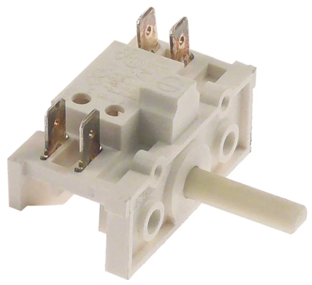 Saro Drehschalter CH 22mm Anschluss Flachstecker 6,3mm 2 16A 400V