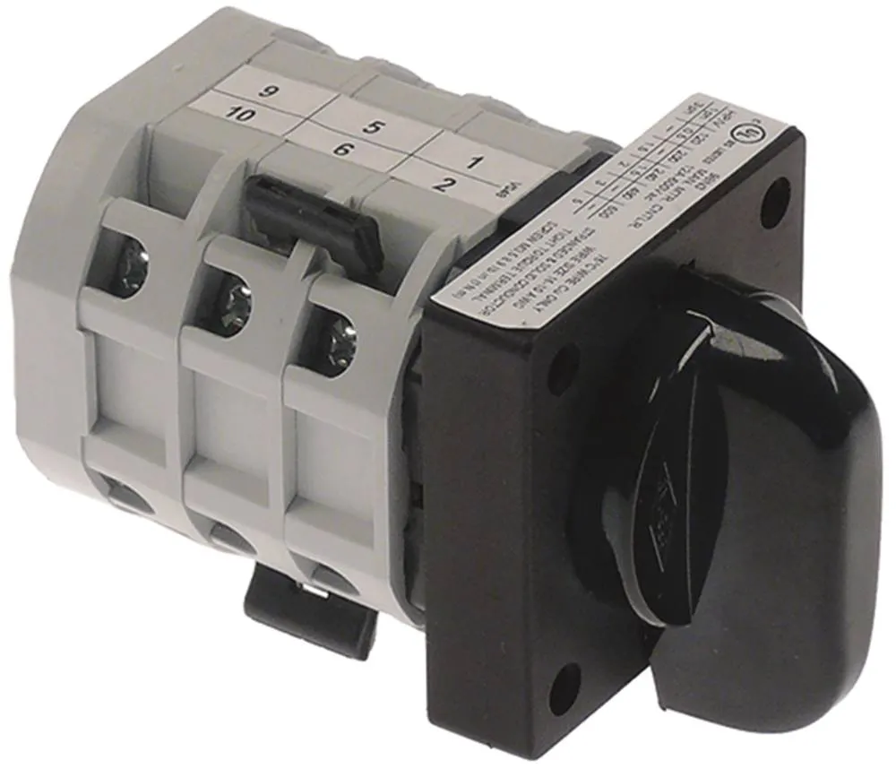 BREMAS CR012V048 Drehschalter für Everest Achse 4,9x4,9x18mm 6 12A