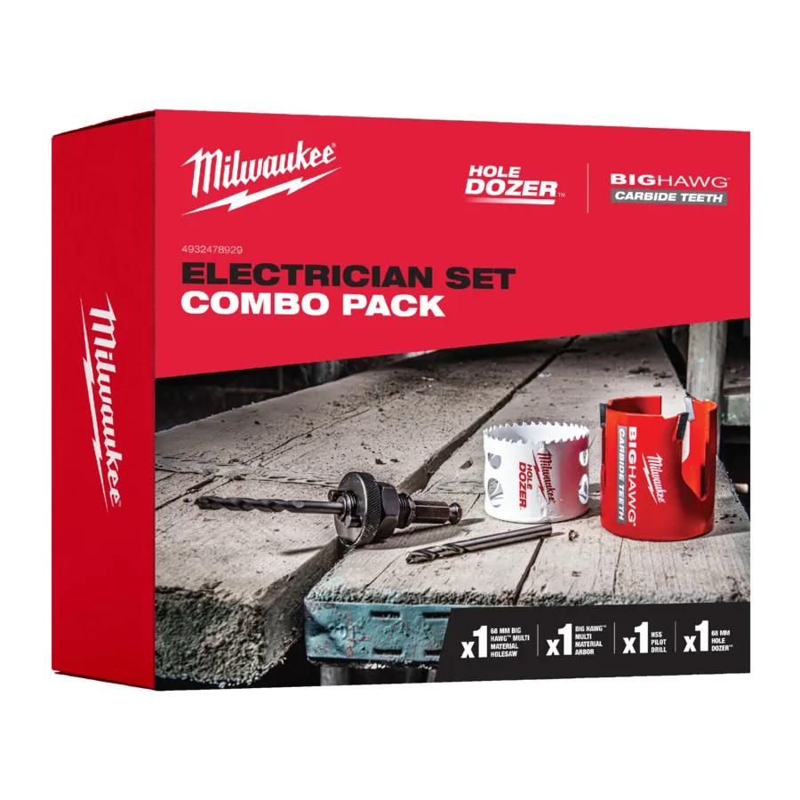 Milwaukee Elektriker Lochsägen-Set 68 mm Hole Dozer 4-tlg.