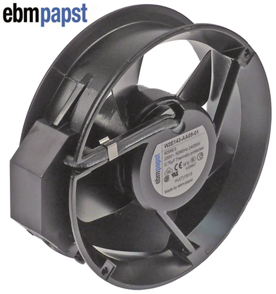 EBM-Papst 6058ES Axiallüfter W2E143-AA09-01 24W 230V AC ø 172mm