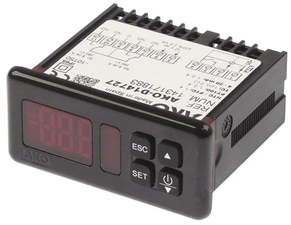 AKO D14727 Elektronikregler ohne Fühler AC/DC IP65 2 Relaisausgänge DI